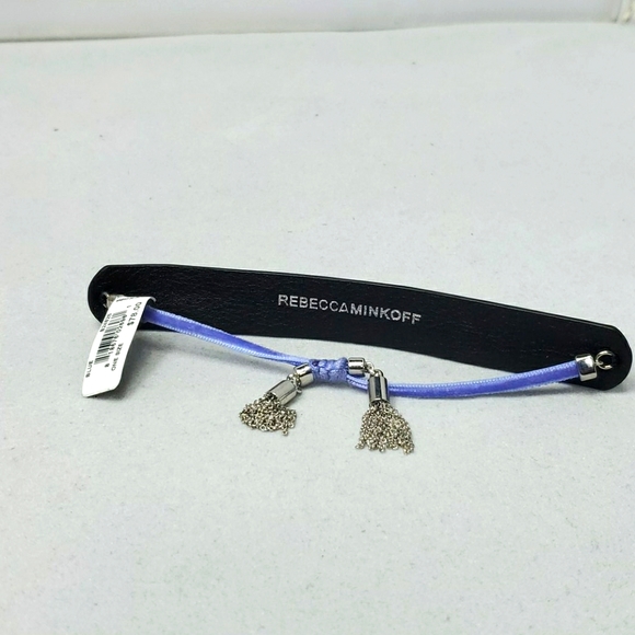 Rebecca Minkoff - Dreamer Seed Bead Leather (Blue Multi) Bracelet - Picture 2 of 3